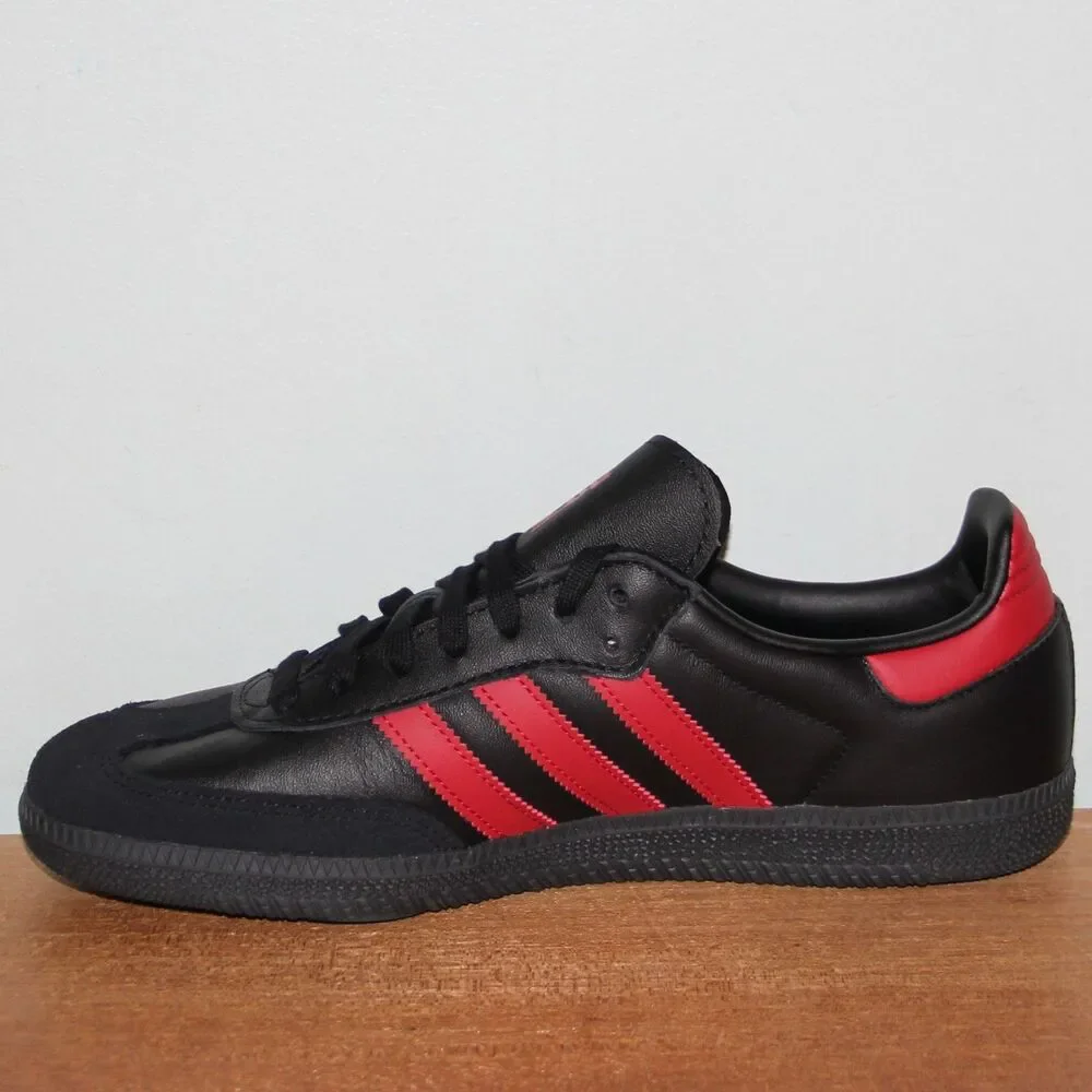 Adidas Samba x Manchester United Shoes Mens 8.5 Black Red Soccer
